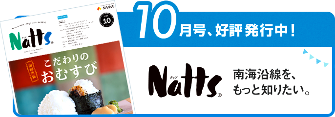 Natts (2023年11月号) 南海沿線の最新スポットやグルメ情報 | 大阪
