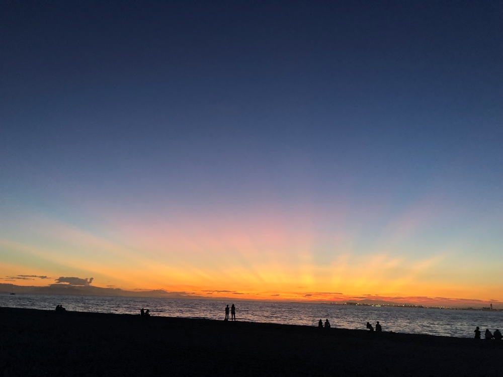 夕日