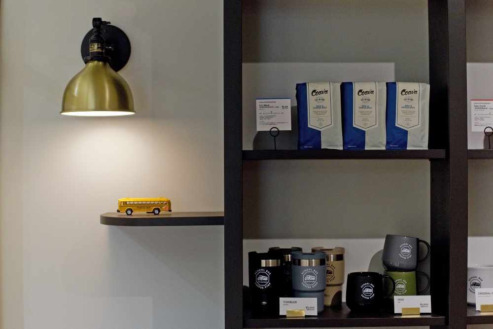 SCHOOL BUS COFFEE STOPの店内販売