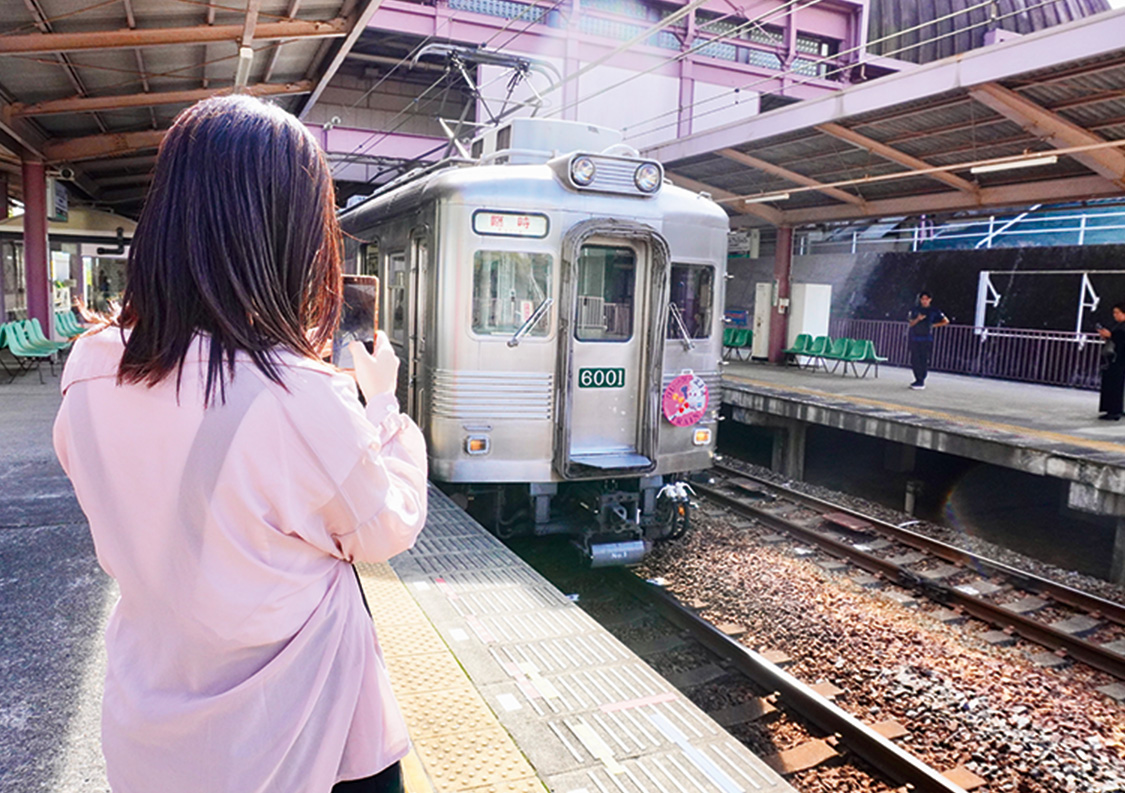 「あまもん列車」の車内